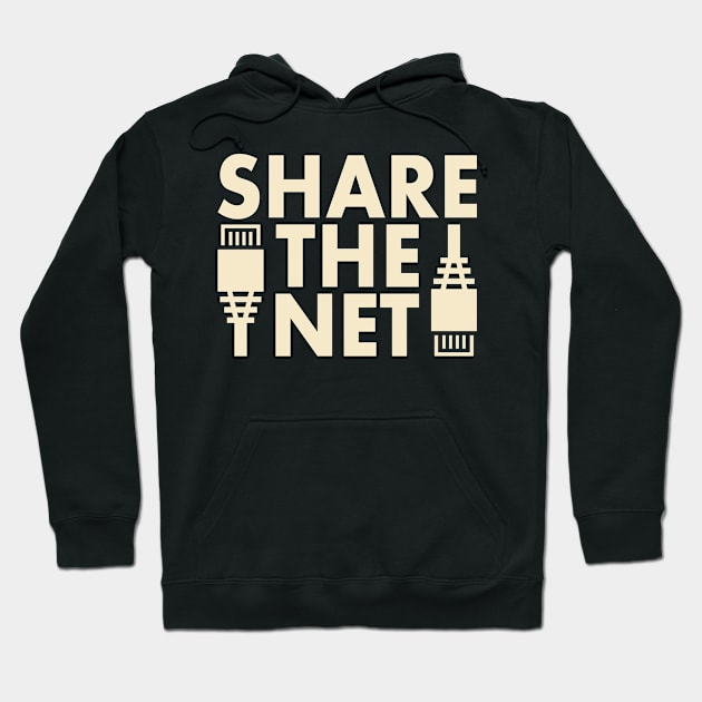 Share the Net for Democratic Internet Hoodie by Electrovista